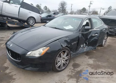 2014 Maserati Quattroporte Gts из США, поврежденный, VIN ZAM56PPA8E1086232